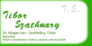 tibor szathmary business card